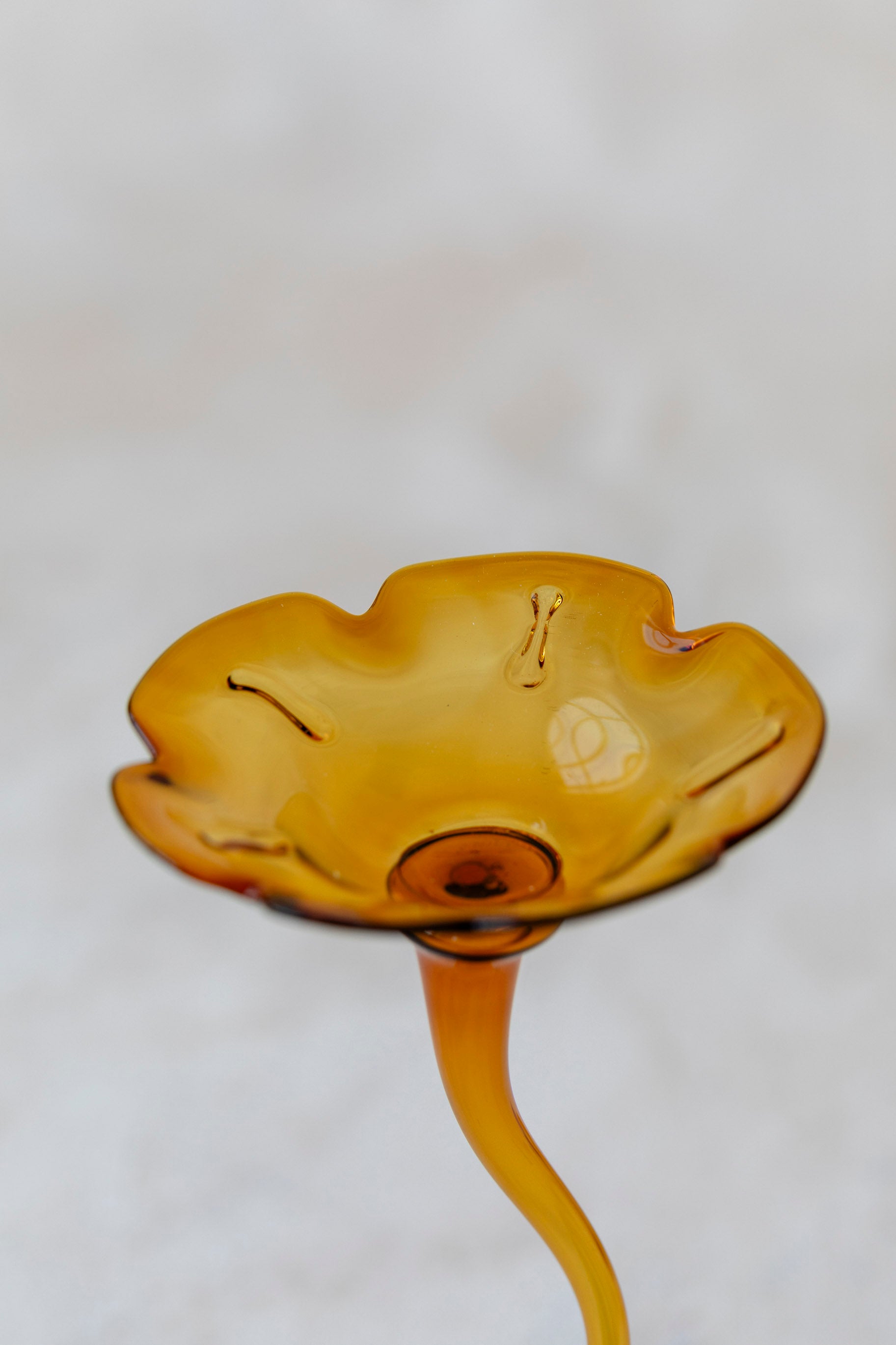 Flicker Blooms Candle Holders in Amber