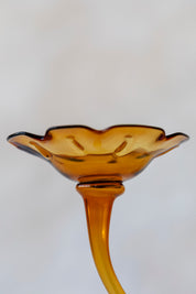 Flicker Blooms Candle Holders in Amber