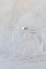 Flicker Blooms Candle Holders in Clear