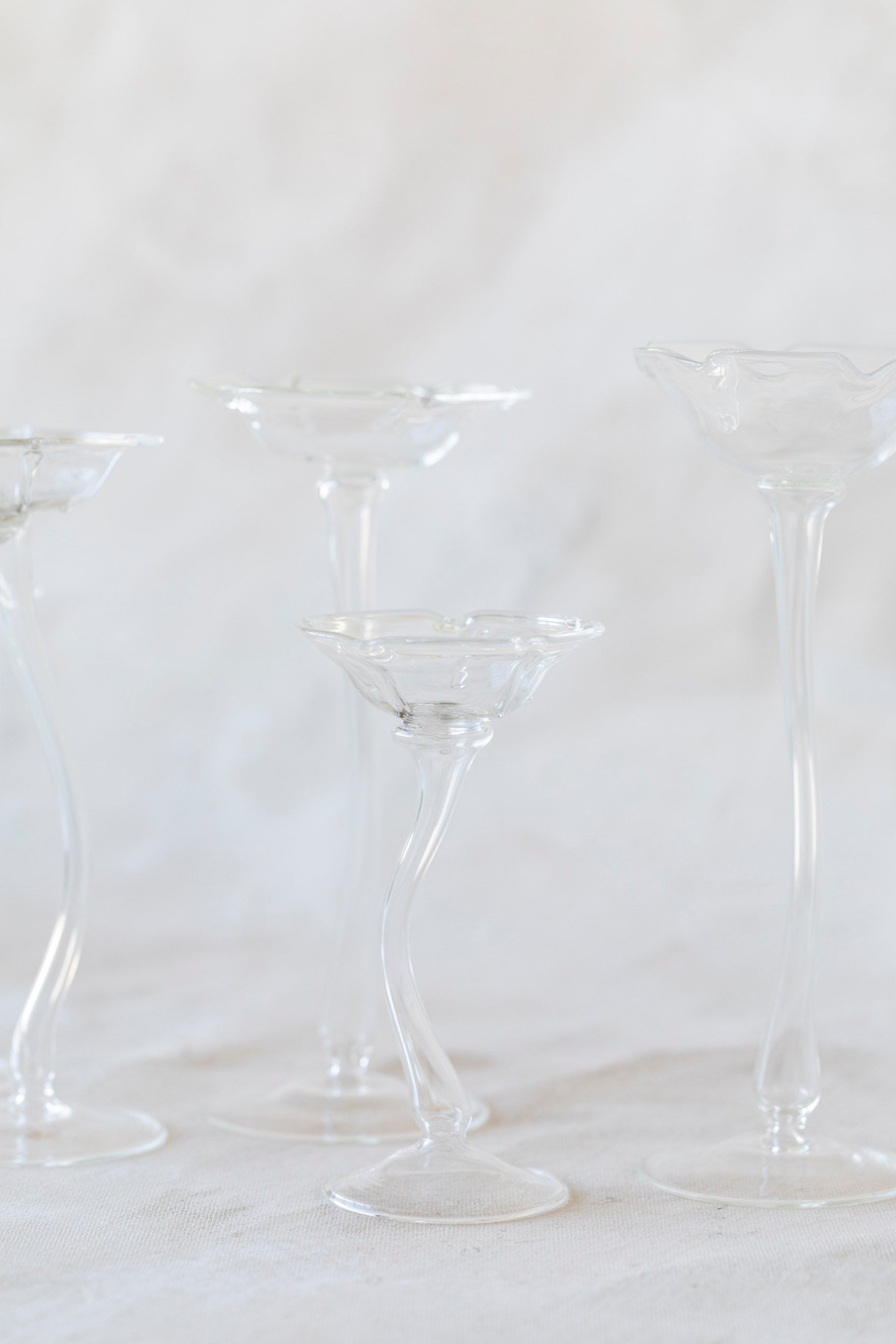 Flicker Blooms Candle Holders in Clear
