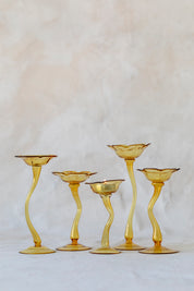 Flicker Blooms Candle Holders in Yellow