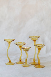 Flicker Blooms Candle Holders in Yellow