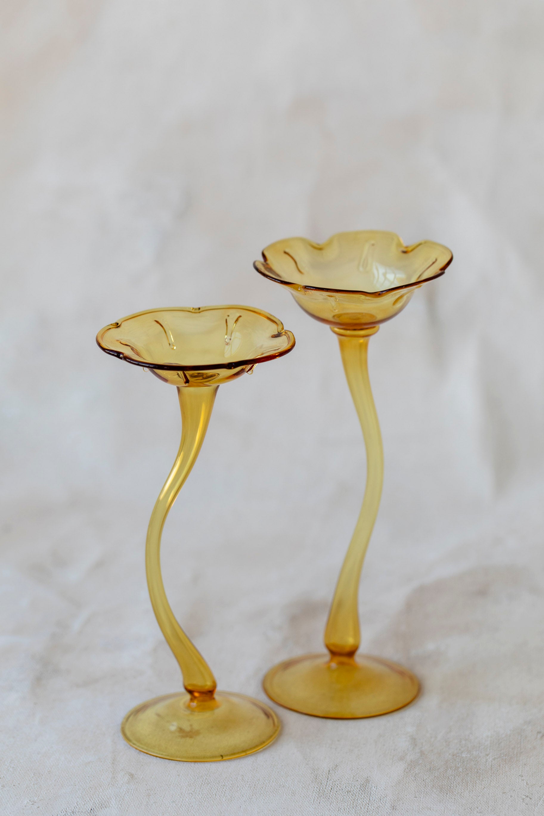 Flicker Blooms Candle Holders in Yellow