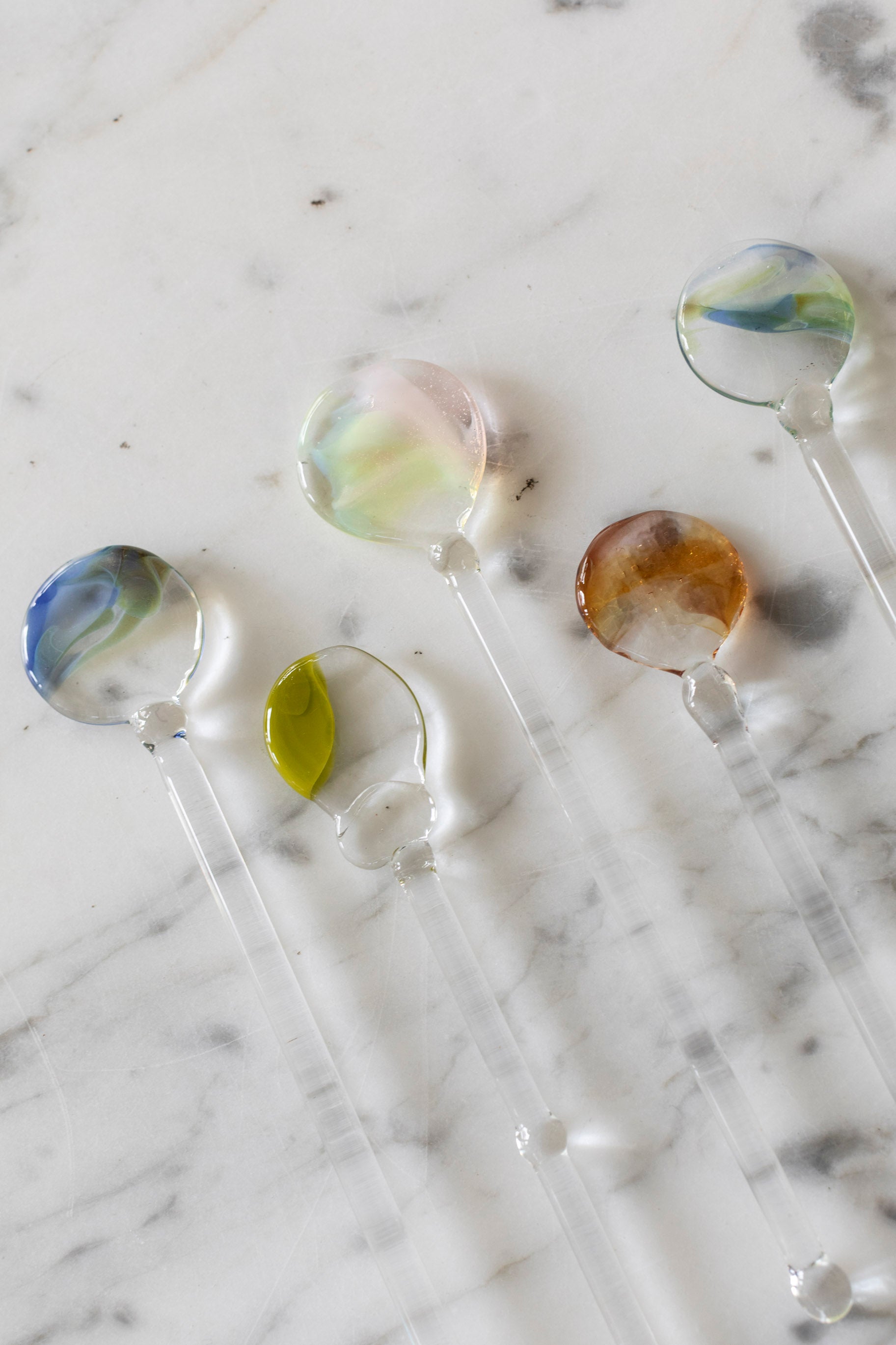 Handblown Glass Spoons