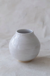Small Glossy Moon Vase