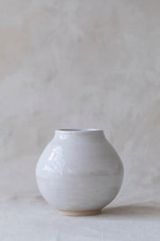 Small Glossy Moon Vase