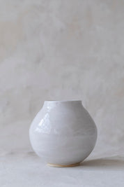 Small Glossy Moon Vase