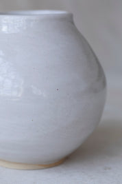 Small Glossy Moon Vase
