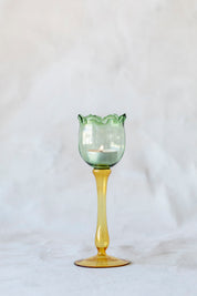 Eternal Bloom Candle Holders in Green/Yellow