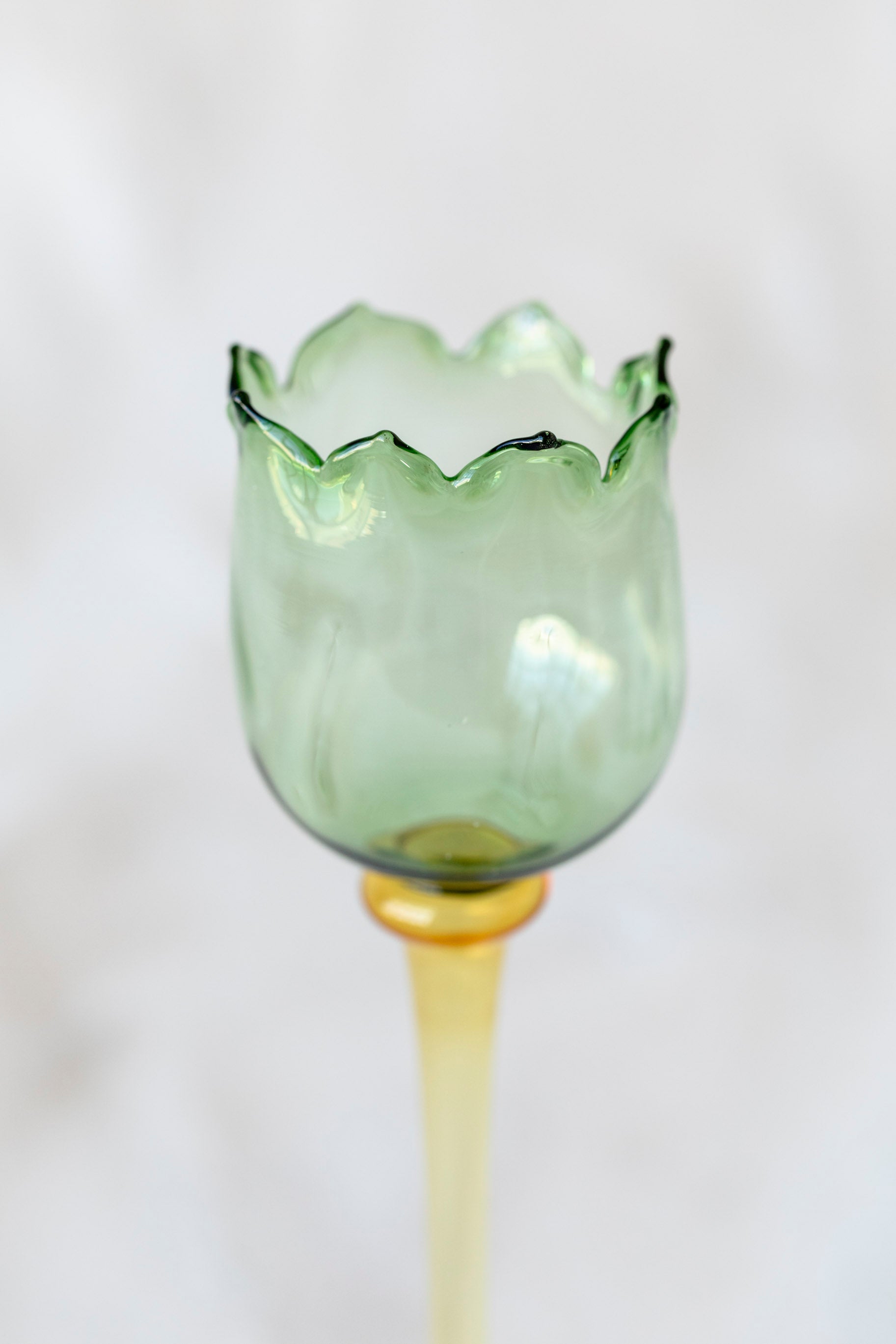 Eternal Bloom Candle Holders in Green/Yellow