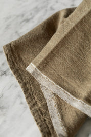 Chunky Linen Forest Green Tea Towel