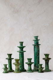 Green Tamegroute Candlestick Holder