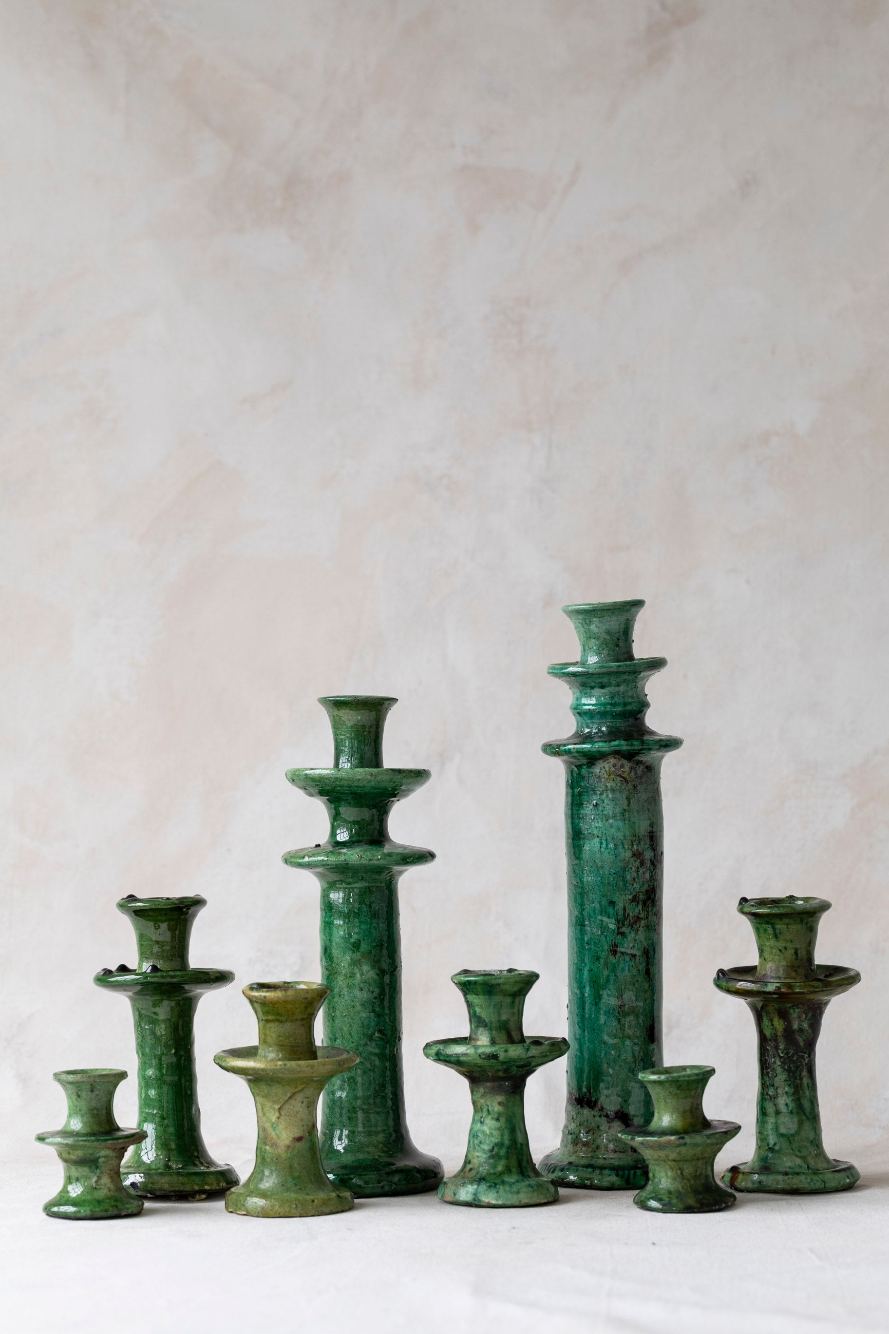 Green Tamegroute Candlestick Holder
