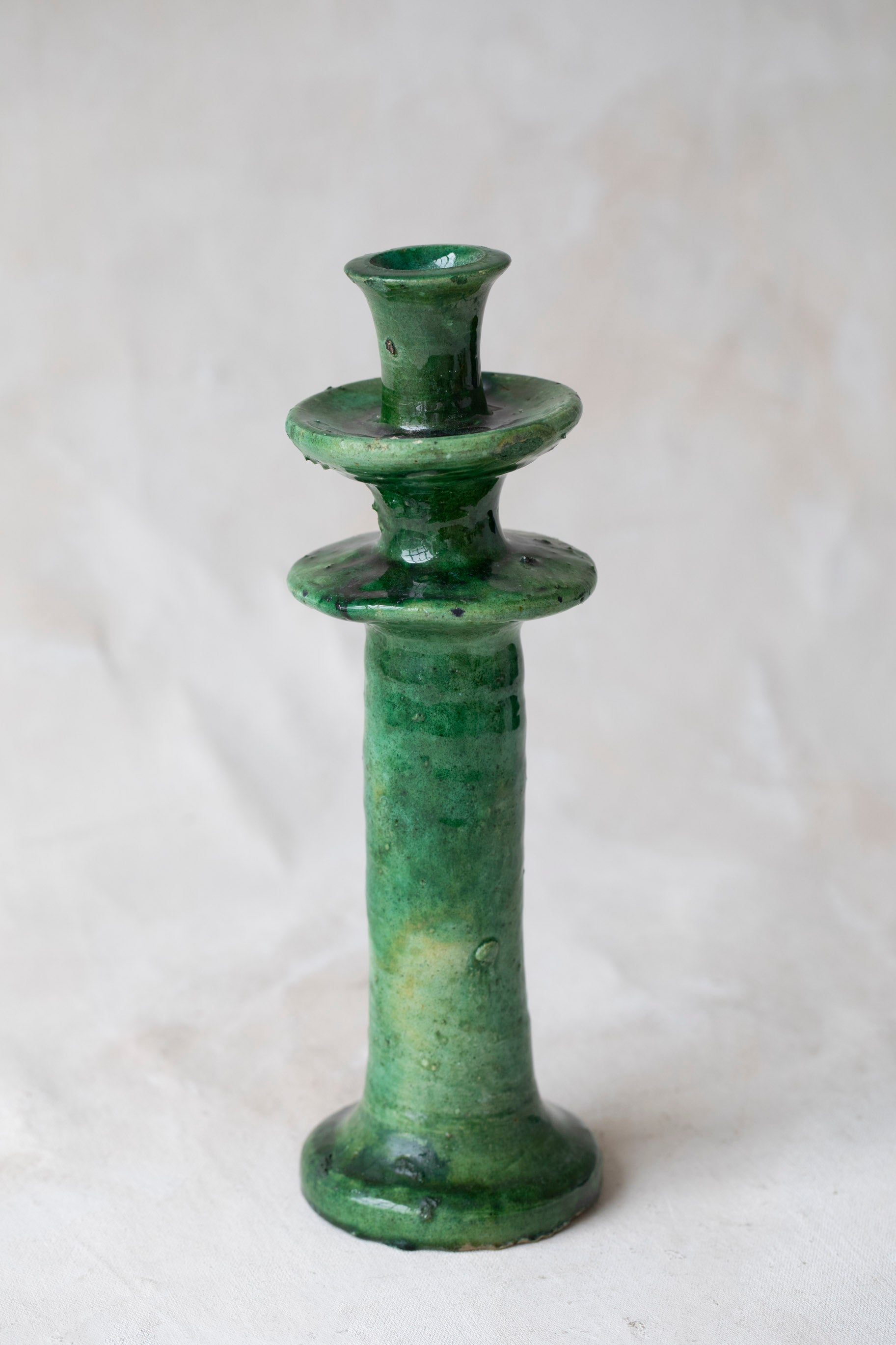 Green Tamegroute Candlestick Holder