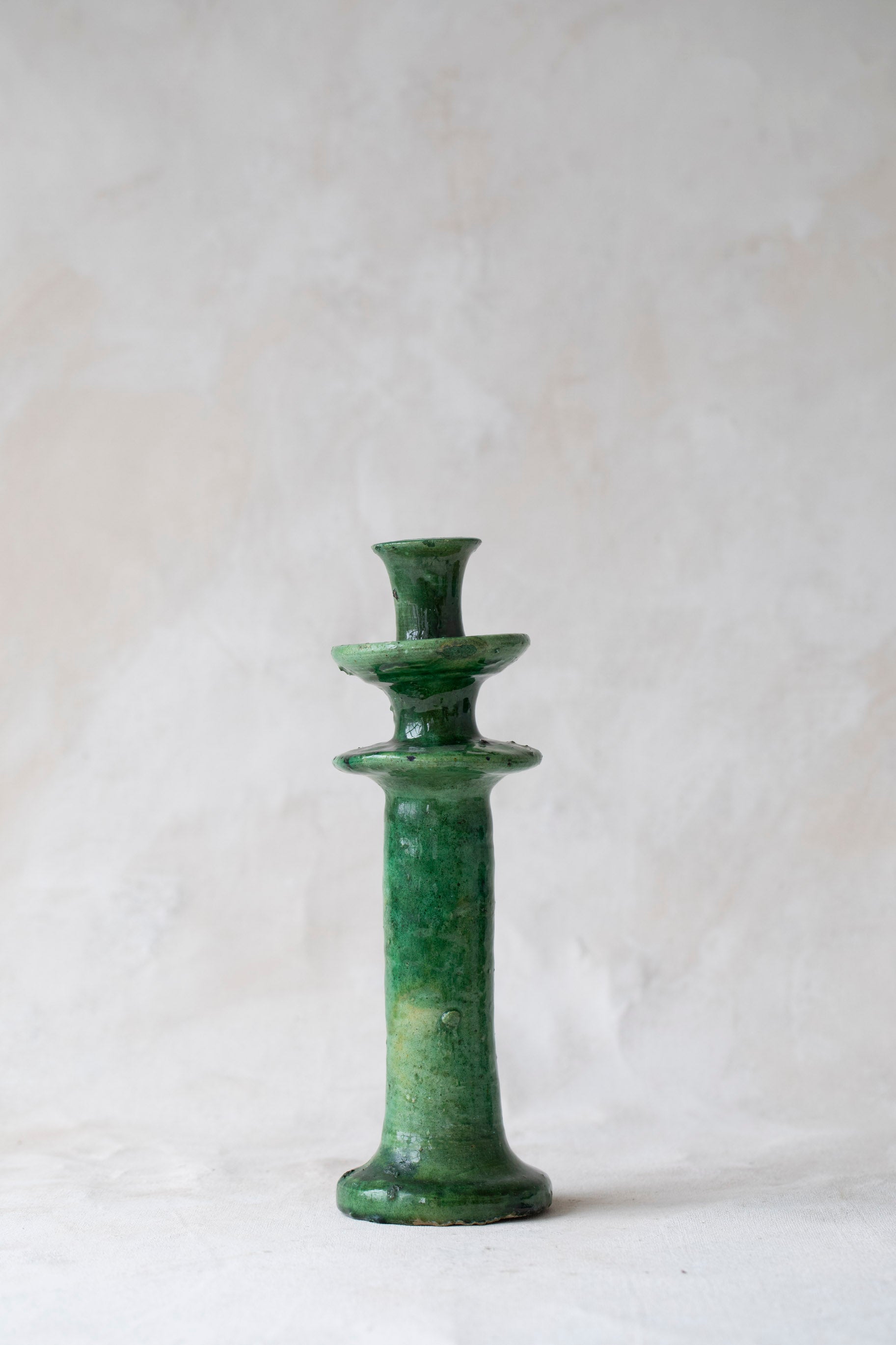 Green Tamegroute Candlestick Holder