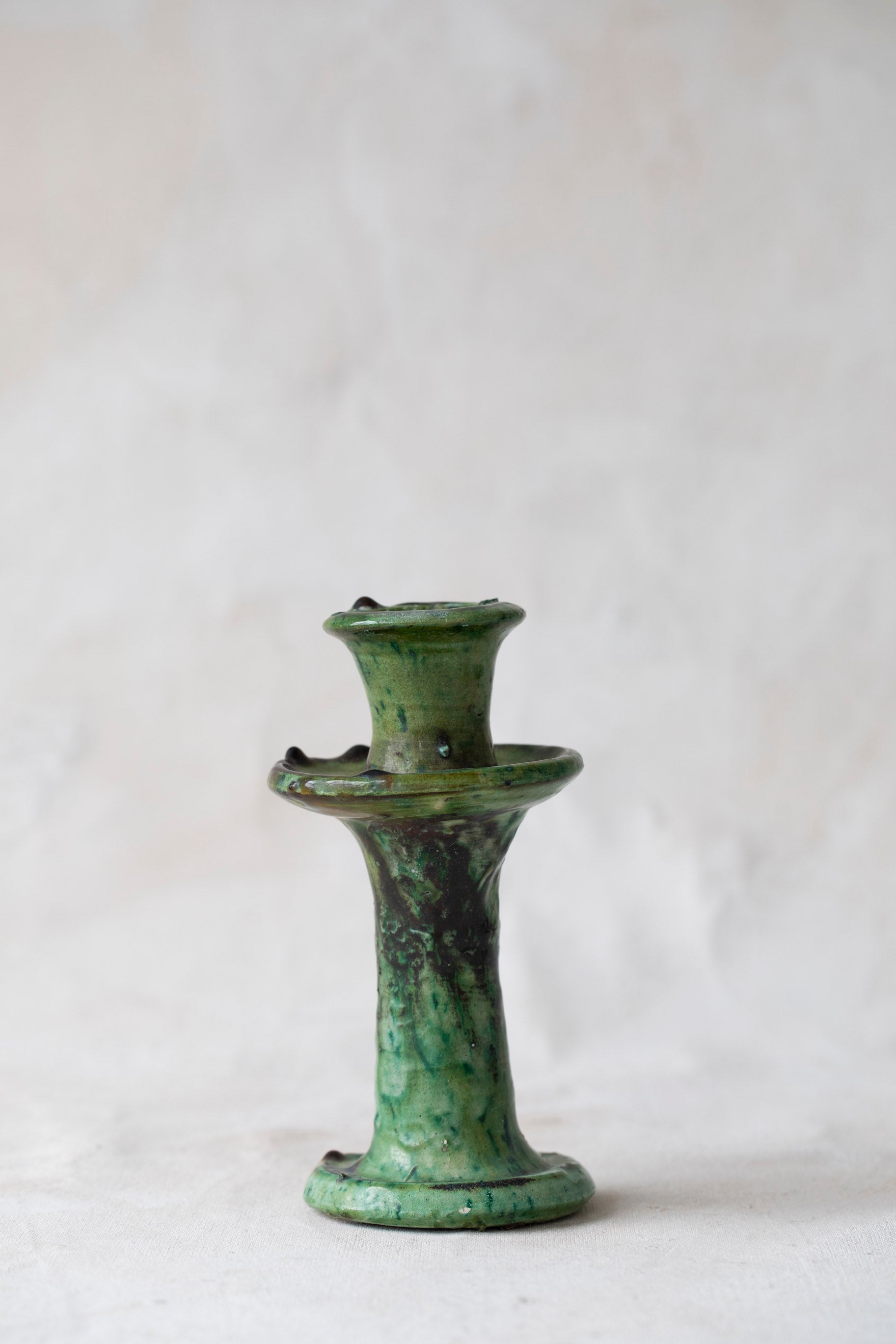 Green Tamegroute Candlestick Holder
