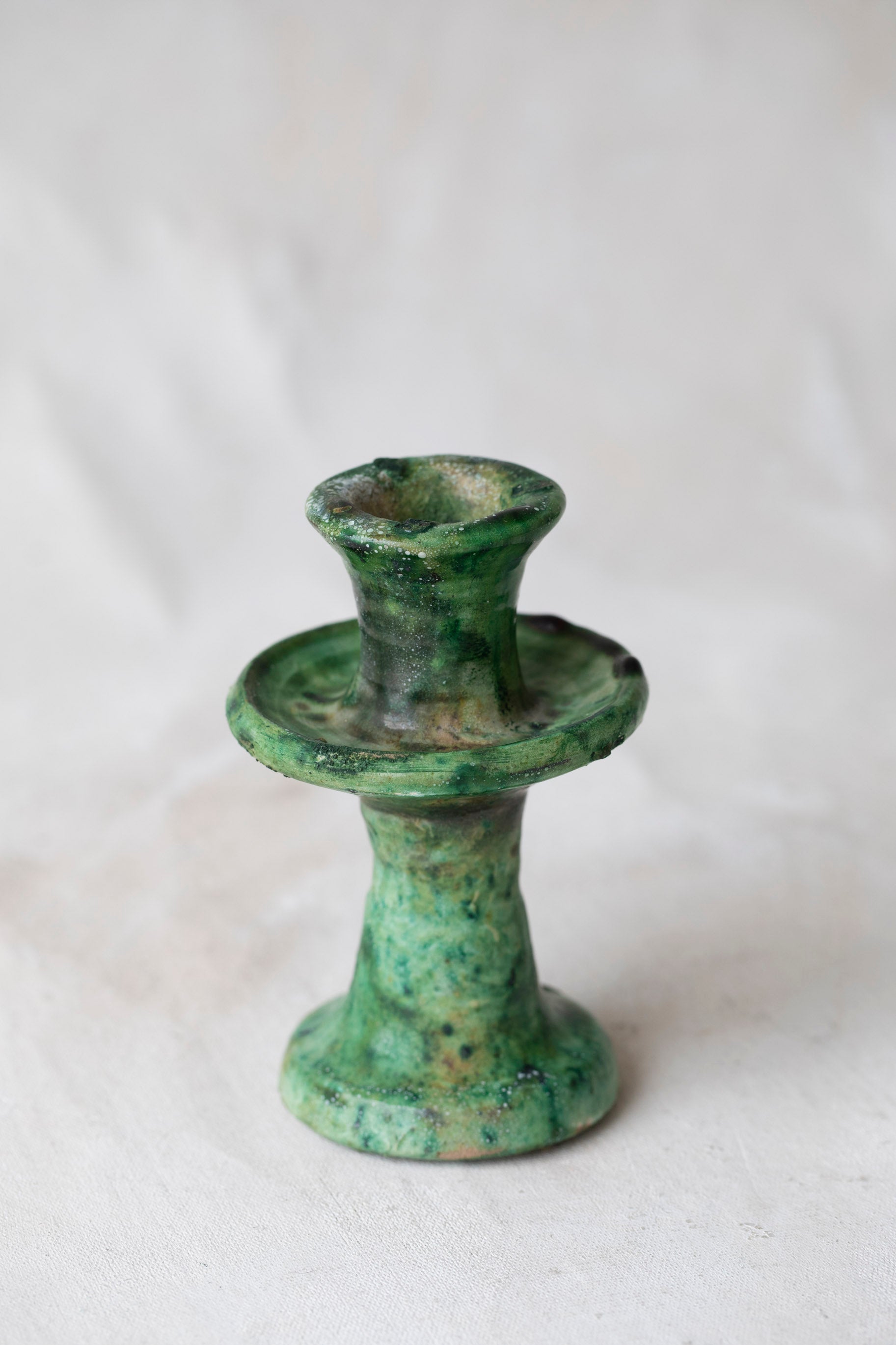 Green Tamegroute Candlestick Holder
