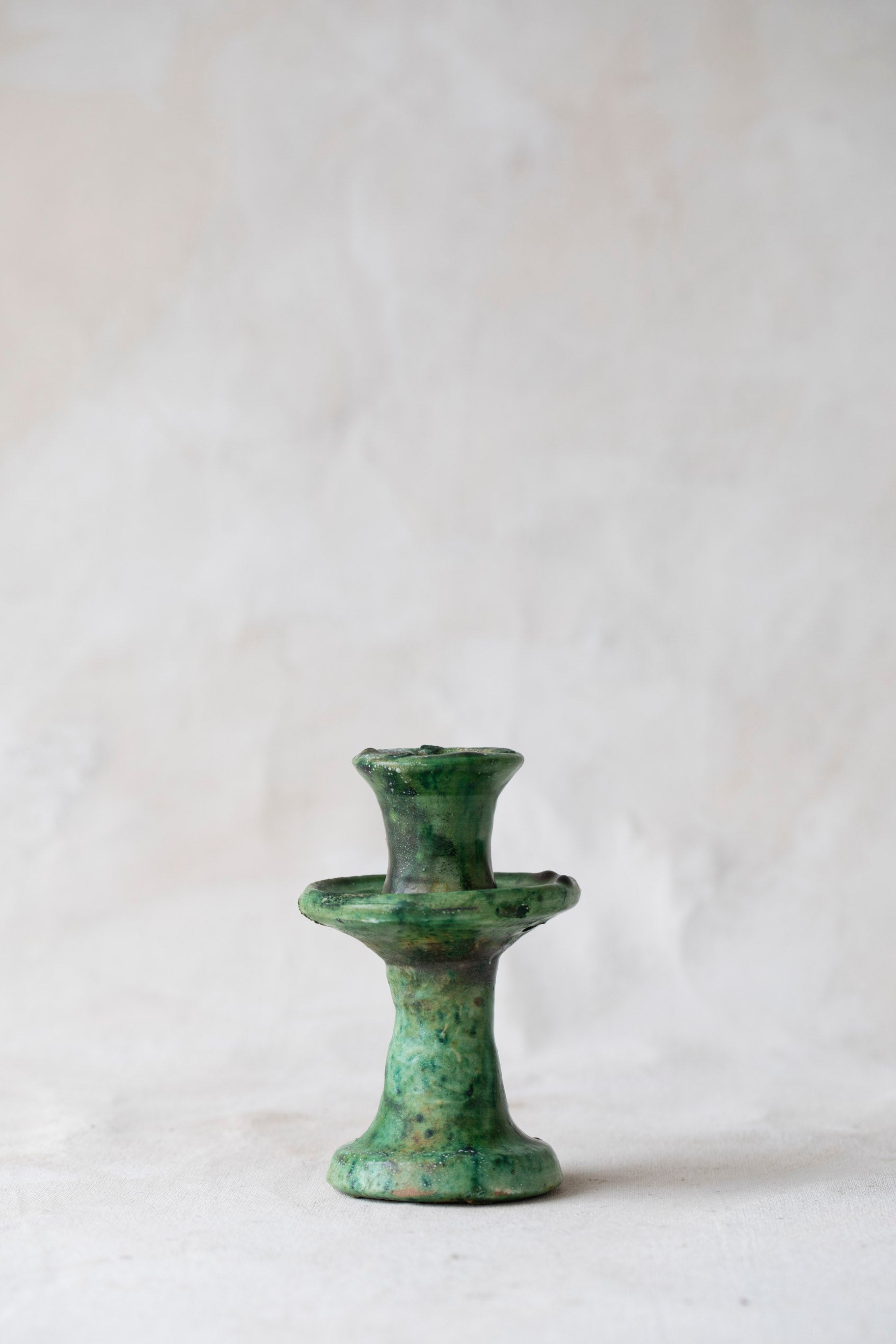 Green Tamegroute Candlestick Holder