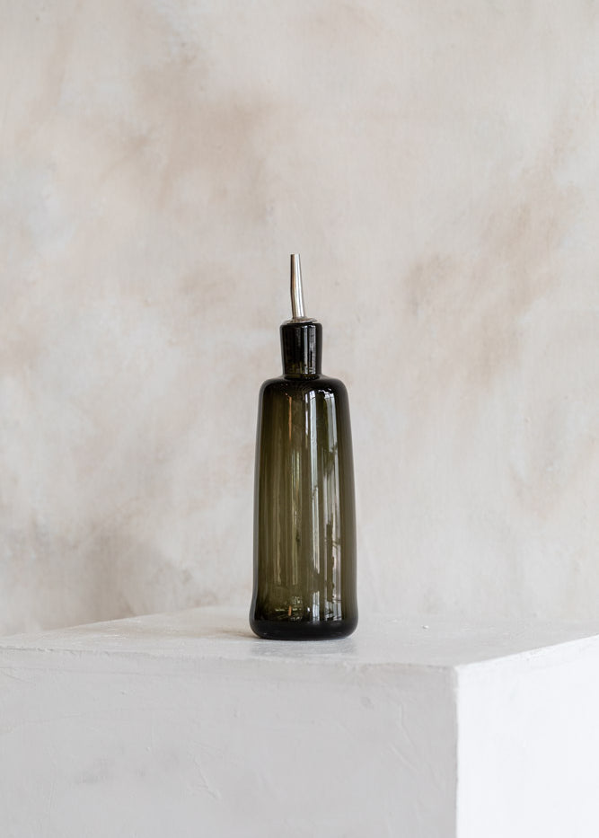 Handblown Glass Oil & Vinegar Cruet