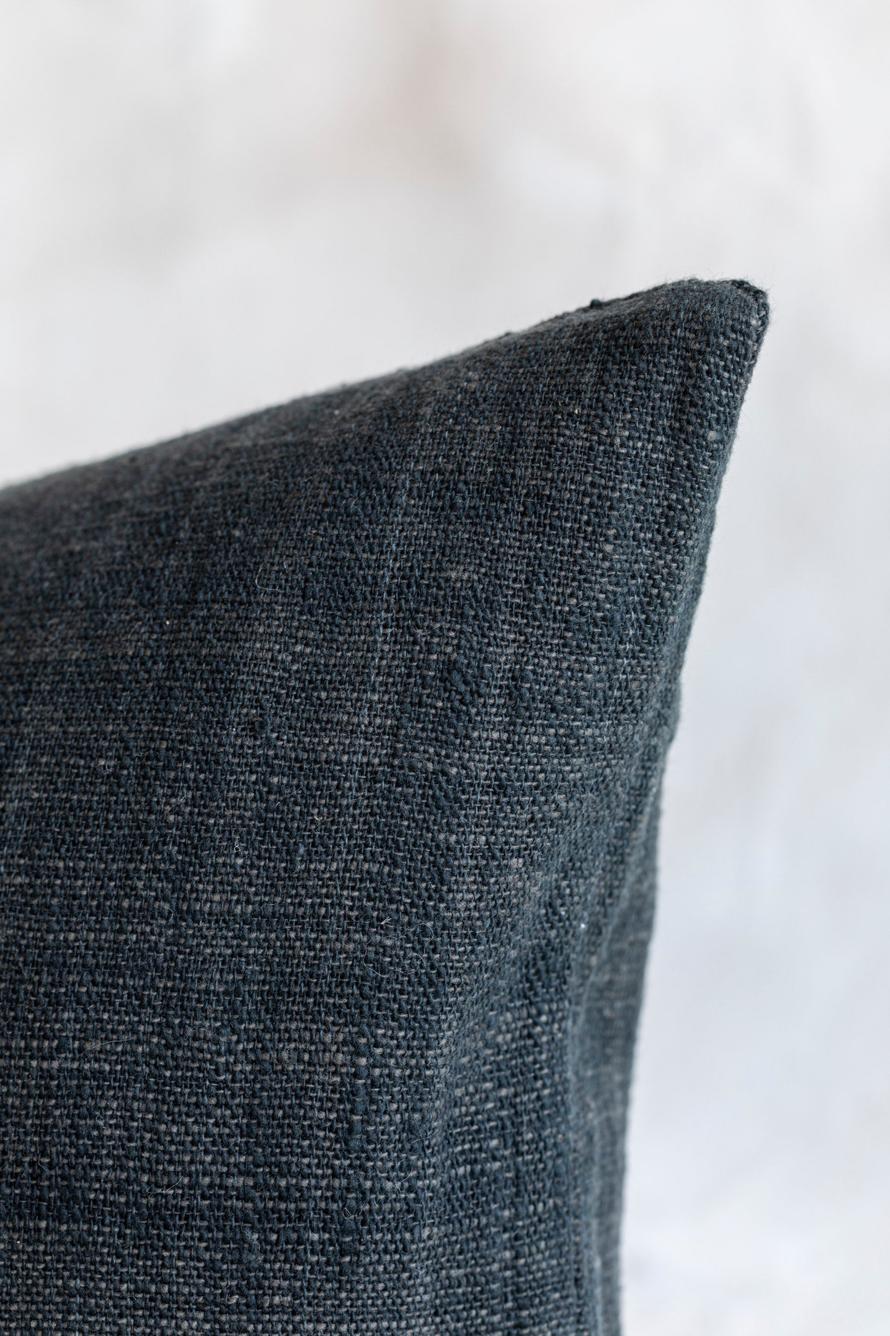 Cotton Lumbar Pillow Cover in Espresso