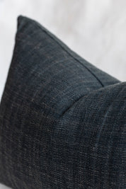 Cotton Lumbar Pillow Cover in Espresso