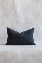 Cotton Lumbar Pillow Cover in Espresso