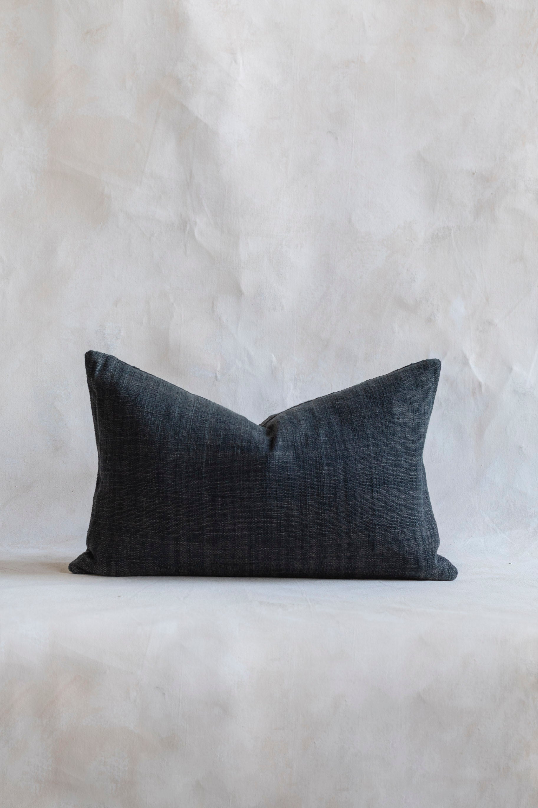 Cotton Lumbar Pillow Cover in Espresso