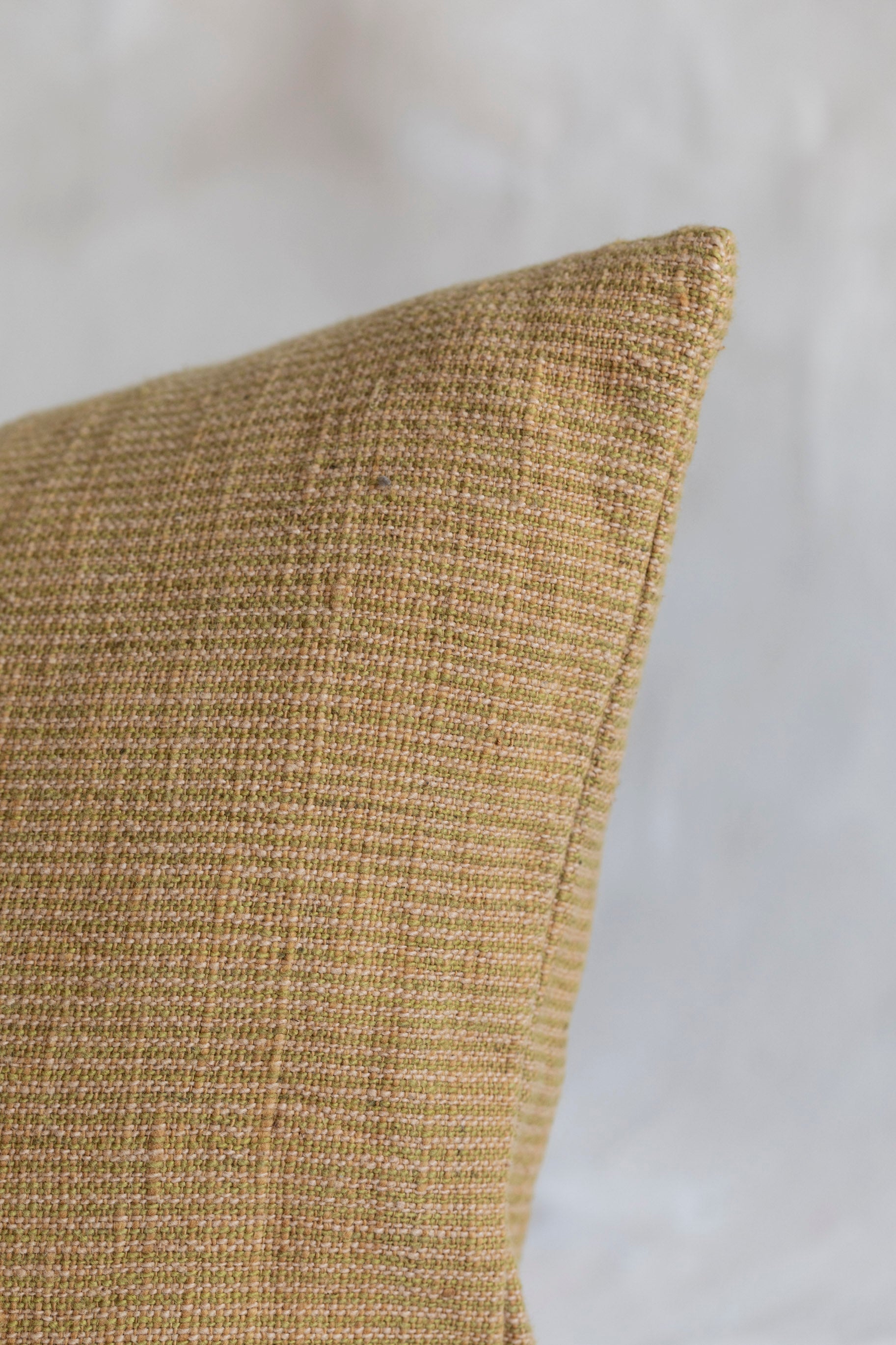 Cotton Lumbar Pillow Cover in Gold