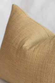 Cotton Lumbar Pillow Cover in Gold