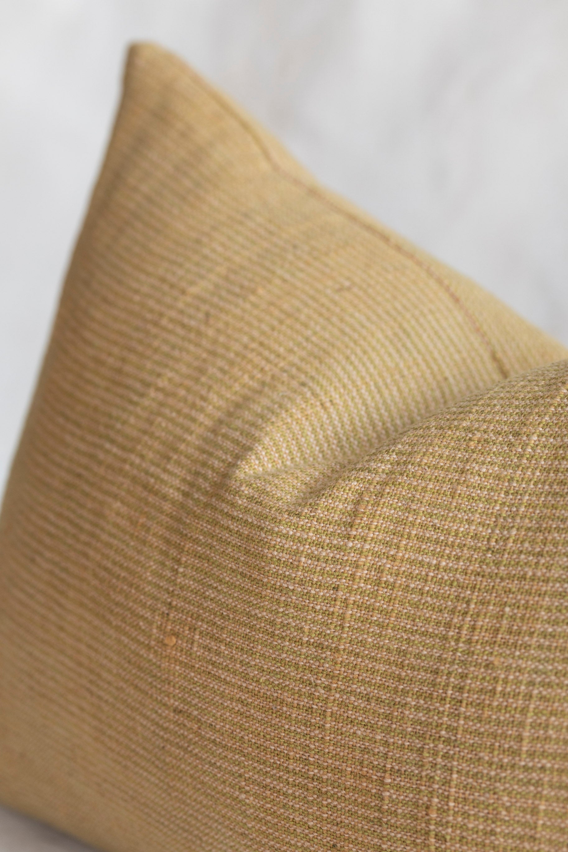 Cotton Lumbar Pillow Cover in Gold