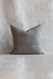 Hand Spun Cotton Pillow Cover in Fog