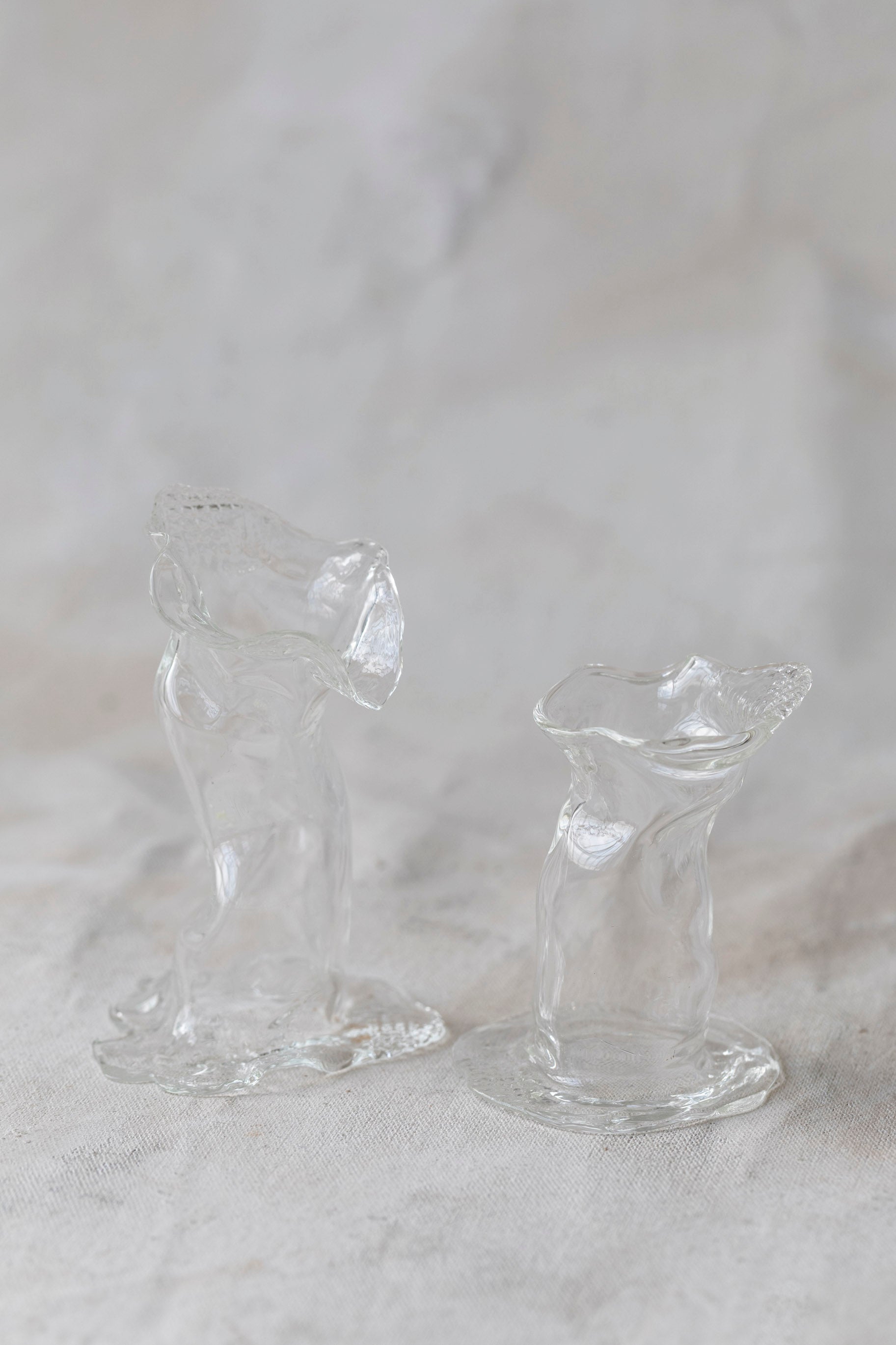 Hollow Glass Candle Holders
