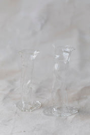 Hollow Glass Candle Holders