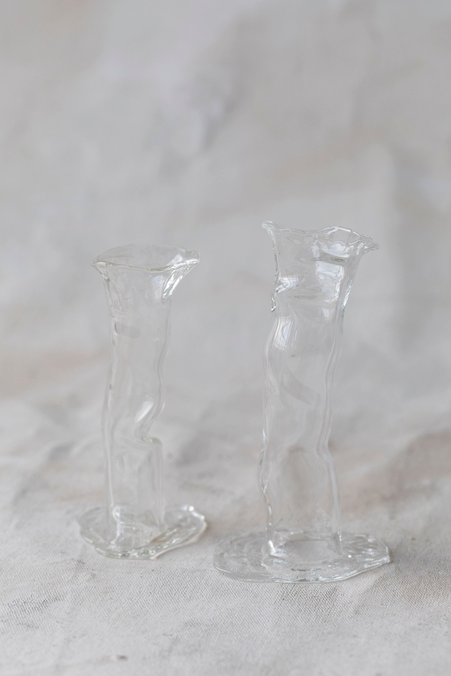 Hollow Glass Candle Holders