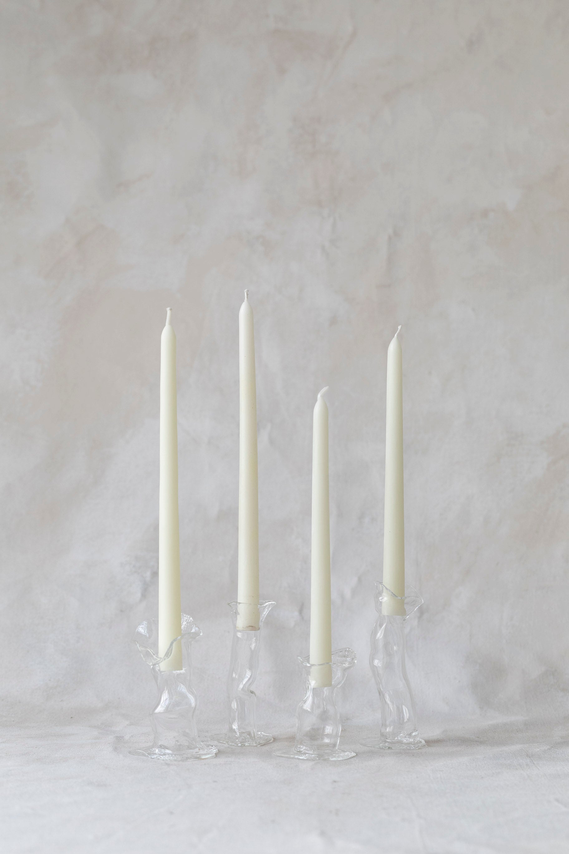 Hollow Glass Candle Holders