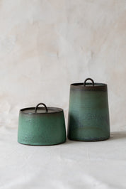 Turquoise Lidded Container