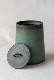 Turquoise Lidded Container