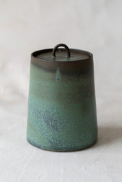 Turquoise Lidded Container