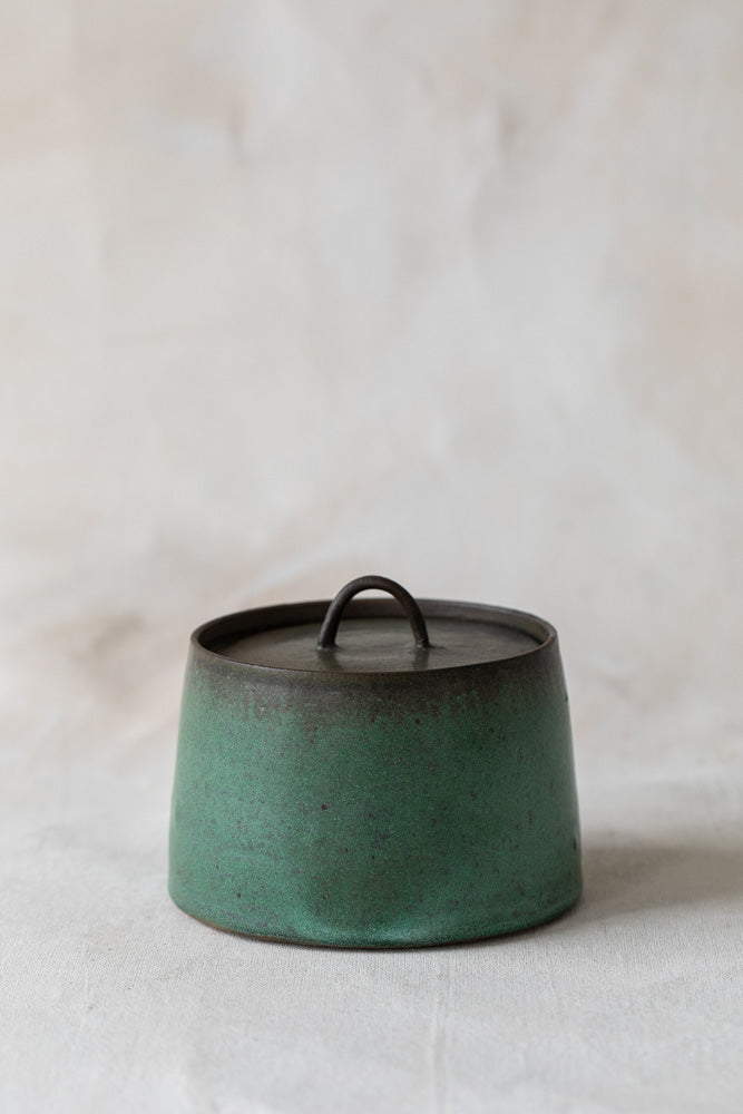 Turquoise Lidded Container