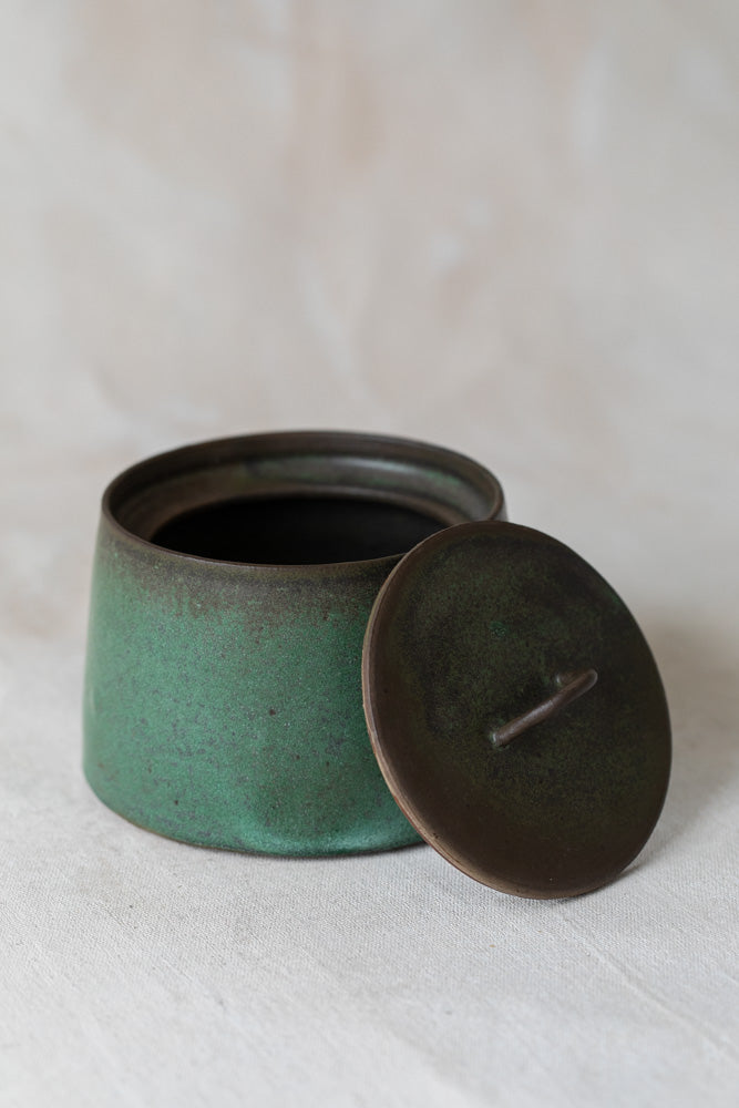 Turquoise Lidded Container