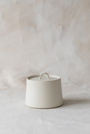 Matte White Lidded Container