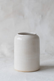 Rounded Glossy Oatmeal Vessel