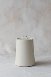 Matte White Lidded Container