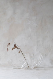 Horizontal Double Glass Vases