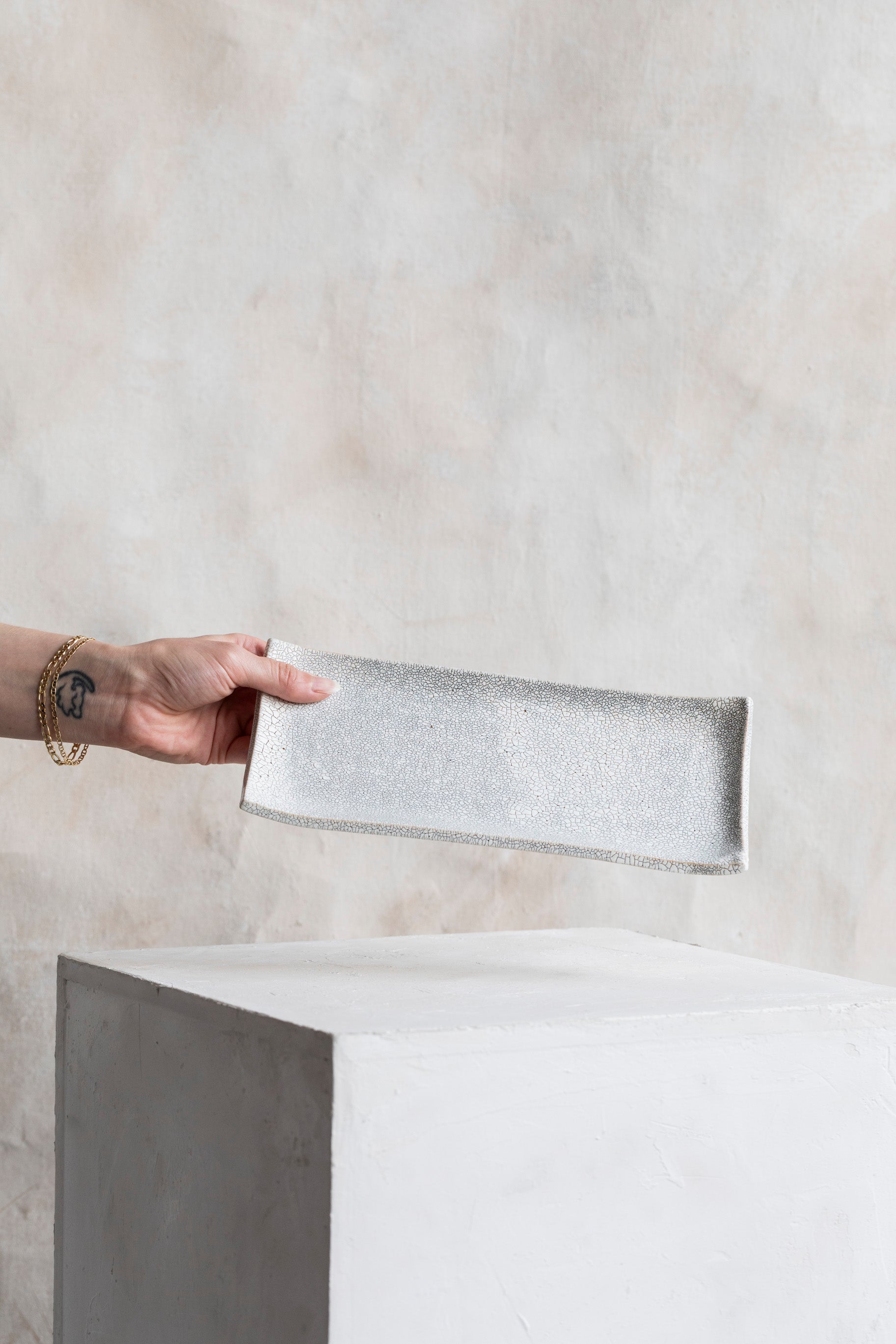 Hyozan Long Rectangular Plate