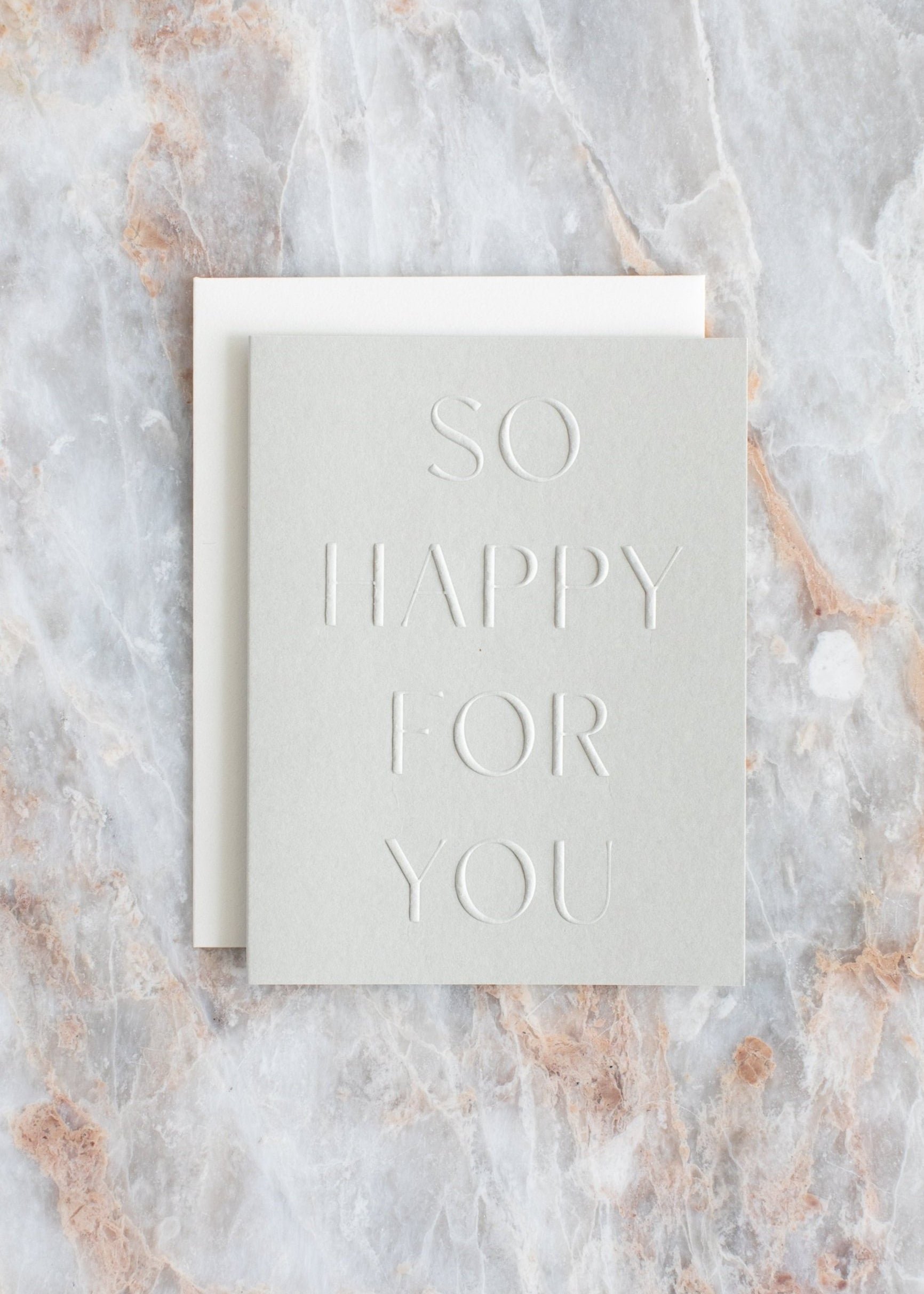 So Happy For You No. 10 Card - Multiple Colors