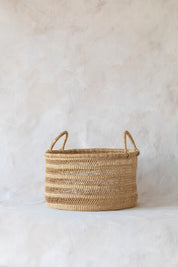 Lace Weave Floor Basket with Handles