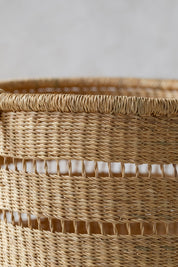 Open Weave Laundry Hamper Basket - Two Handles