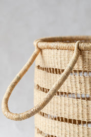 Open Weave Laundry Hamper Basket - Two Handles