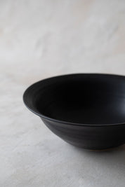Large Flared Bowl in Black